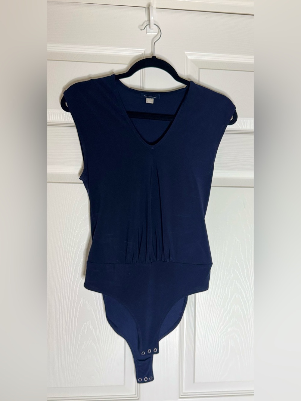 Women's Navy V-Neck Bodysuit Never Worn